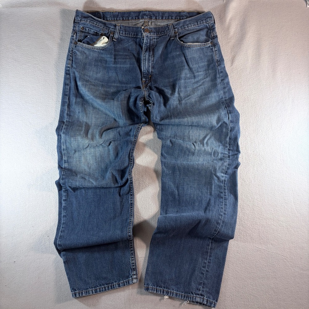 Levis 569‎ Loose Straight Leg Jeans Mens 38x34 Blue Denim Medium Wash 569-0125